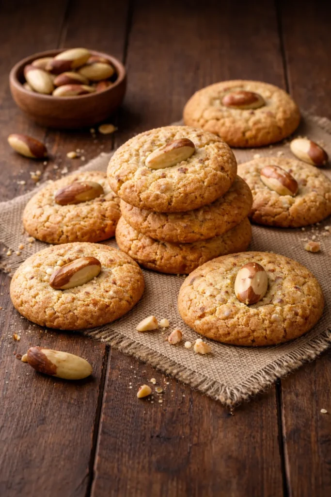 biscoitos caseiros com castanha-do-pará