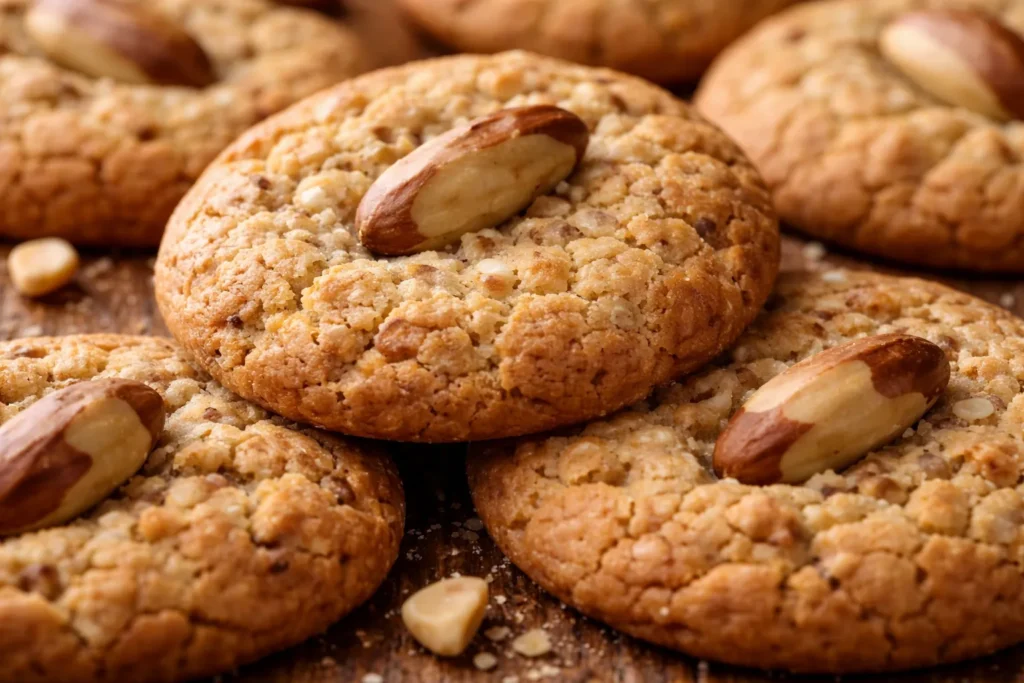 textura dos biscoitos de castanha-do-pará