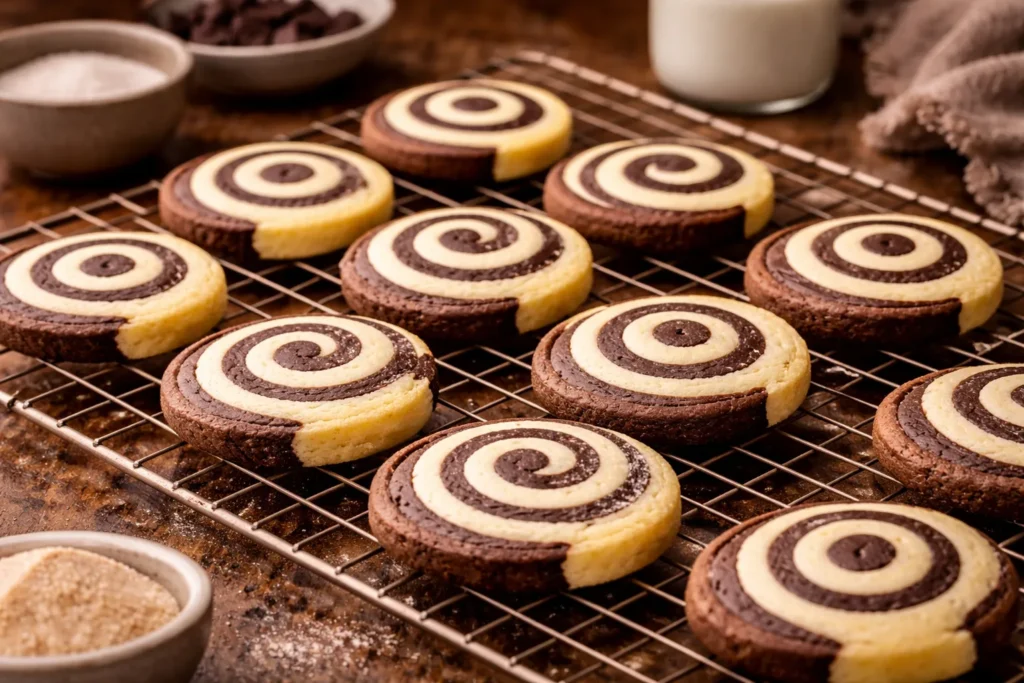 biscoitos servidos em mesa com café