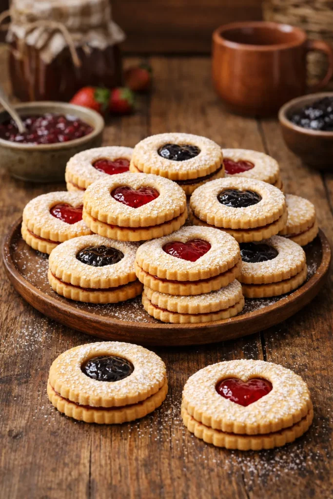 biscoitos recheados com geleia