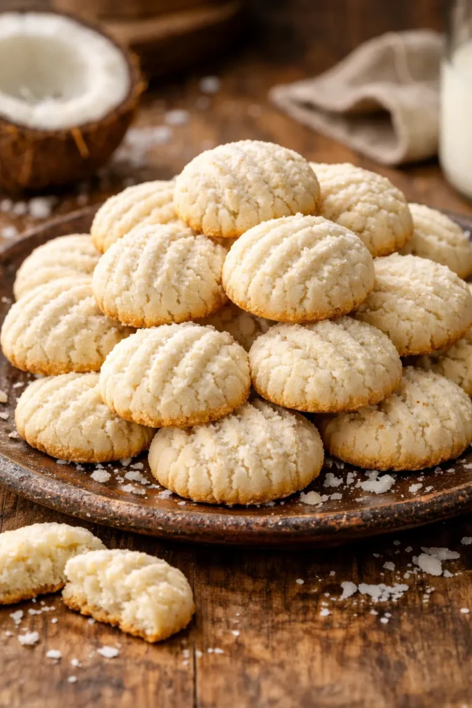 Receita de sequilhos de coco caseiro