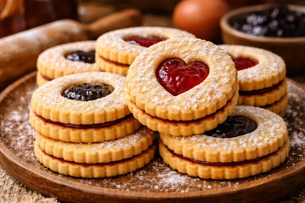 textura dos casadinhos de geleia