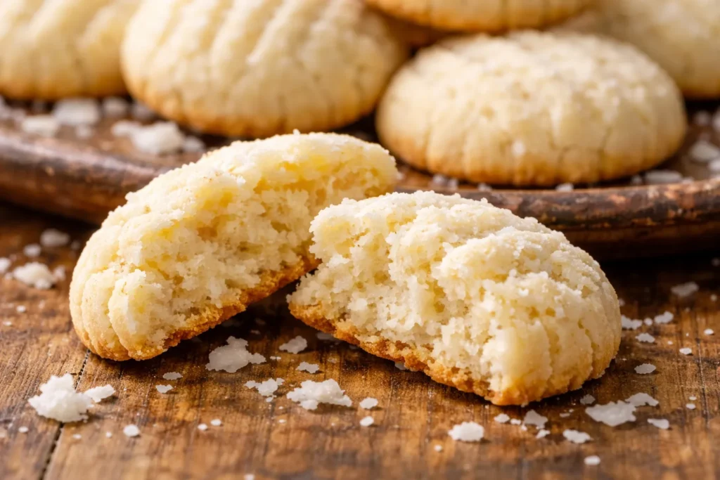 sequilhos de coco textura que derrete na boca