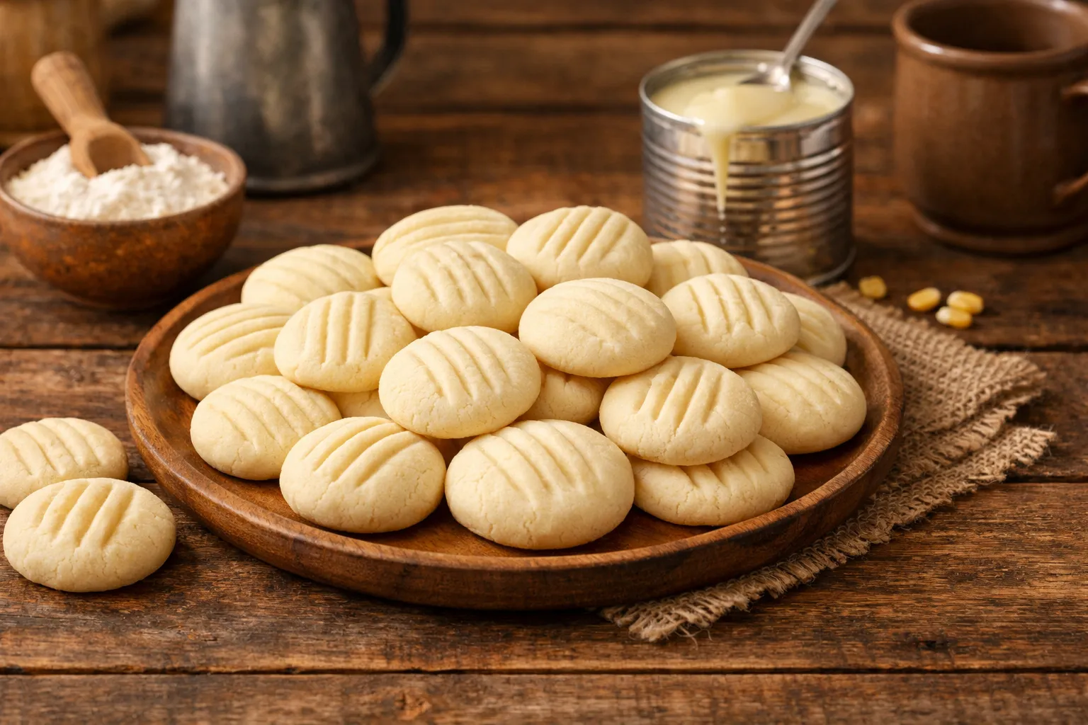 sequilhos com leite condensado