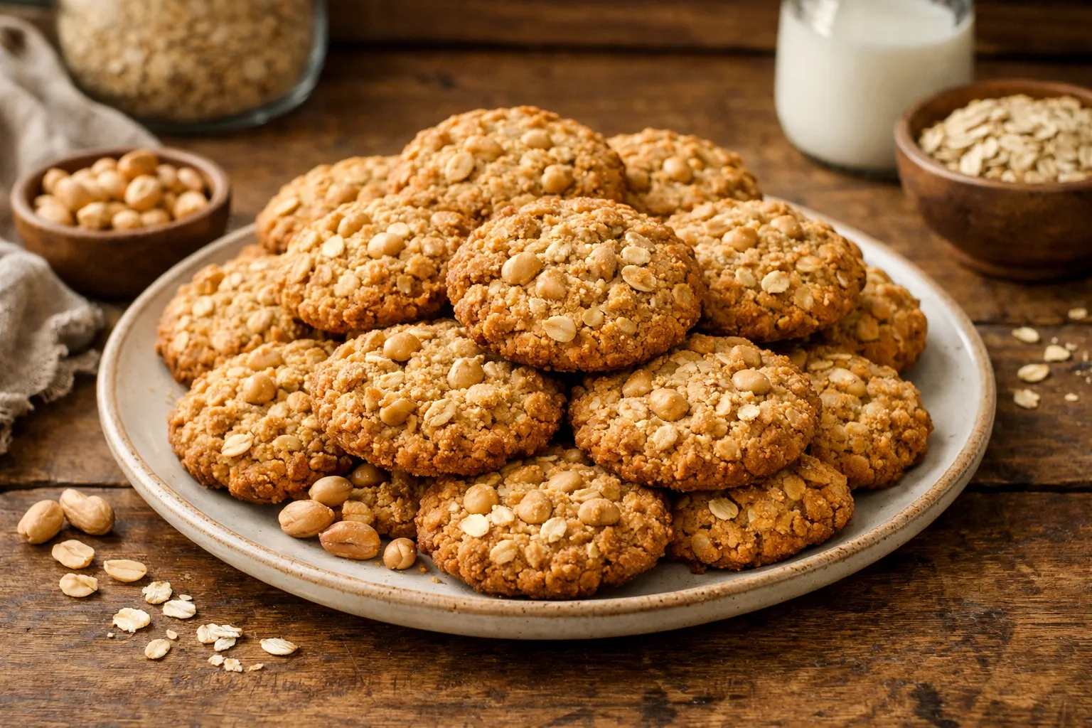biscoito de aveia com amendoim
