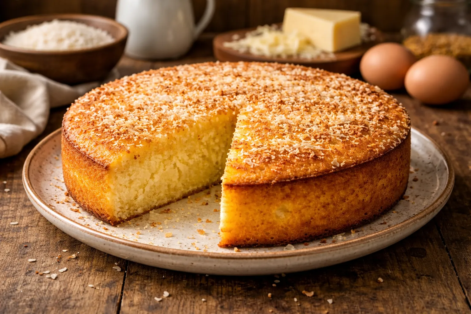 bolo de fubá cremoso