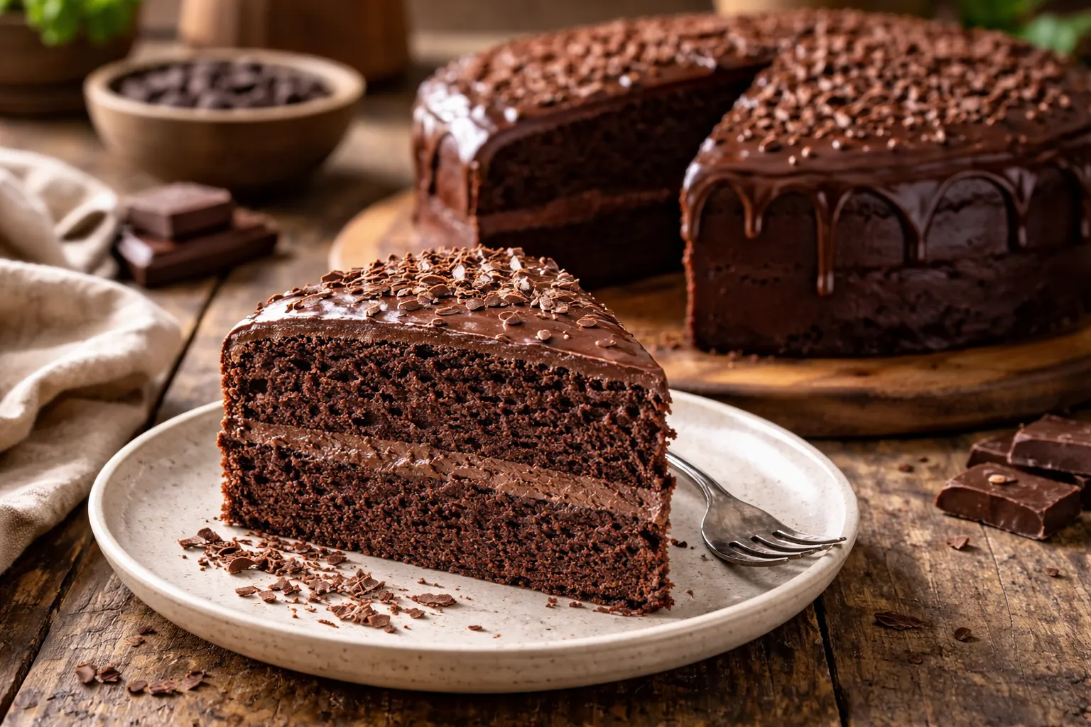 Bolo da mamãe chocolate fofinho com cobertura cremosa