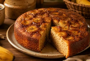 bolo de banana caramelizado