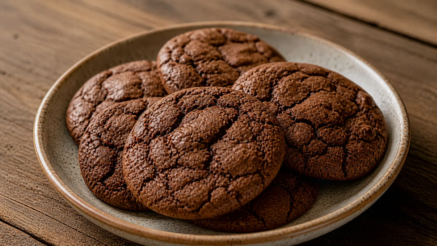 Cookies de chocolate caseiros com textura macia